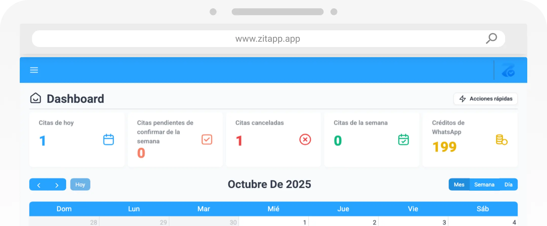 Zitapp Dashboard Hero